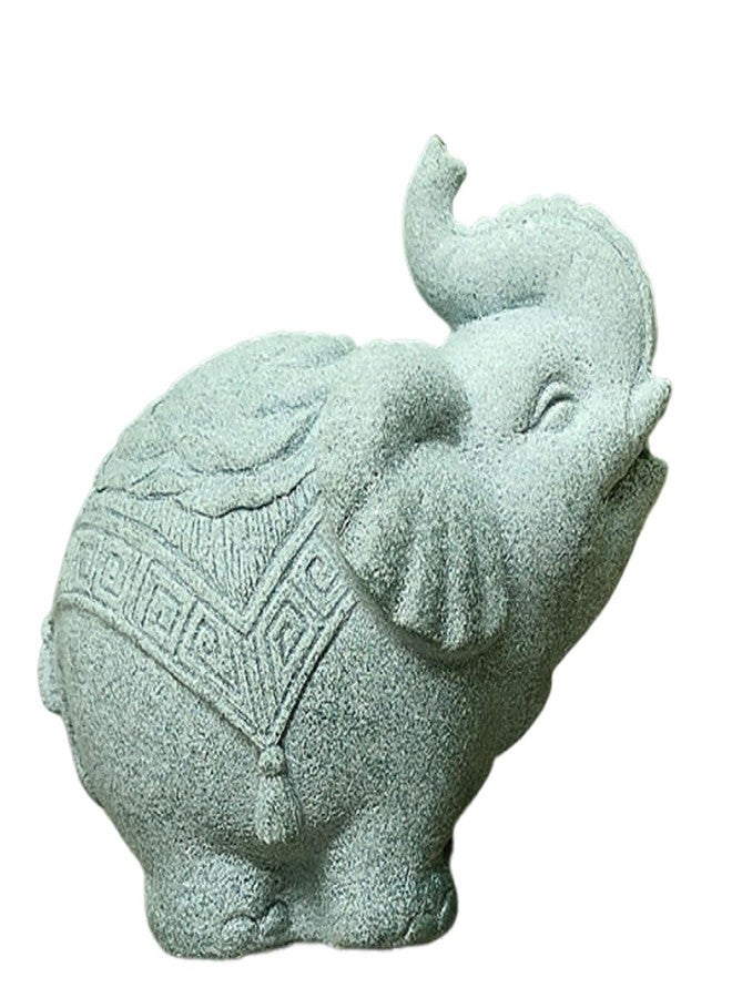 livelyfish Aquarium Elephant Statue Fish Tank Decorations Asian Foo Dog Statue Sculpture Feng Shui Ornaments for Pet Betta Fish Rest Fish Tank Decor, E - Image 1